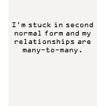 I'm stuck in second normal form and my relation... t-shirts