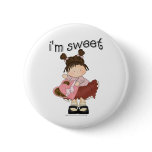 ♥ i'm sweet ♥ girly giggles button