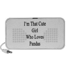 I'm That Cute Girl Who Loves Pandas PC Speakers