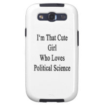 I'm That Cute Girl Who Loves Political Science Samsung Galaxy S3 Cases