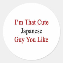 I'm That Cute Japanese Guy You Like Stickers