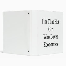 I'm That Hot Girl Who Loves Economics Vinyl Binders