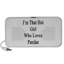I'm That Hot Girl Who Loves Pandas Travel Speakers