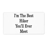 I'm The Best Hiker You'll Ever Meet Personalised Shipping Label