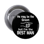 I'm the Best Man Pinback Buttons