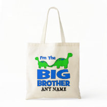 I'm the BIG Brother! Custom Dinosaur Design Bag