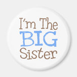 I'm The Big Sister (Blue) Fridge Magnets