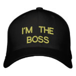 I'M THE BOSS embroidered hats