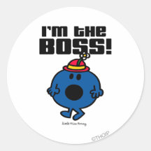 I'm The Boss! Round Stickers