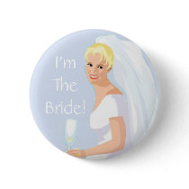 I'm the Bride Wedding Accessory Button