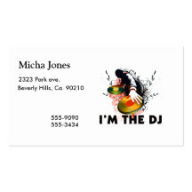 I'm The DJ Rockin The Turntables Business Cards