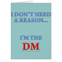 I'm the DM Greeting Card