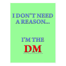 I'm the DM Post Card