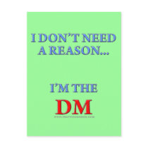 I'm the DM
