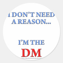 I'm the DM Sticker