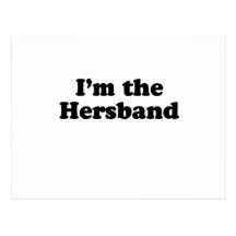 I'm the hersband post cards