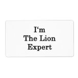 I'm The Lion Expert Custom Shipping Label