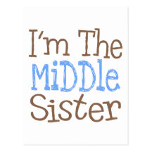 I'm The Middle Sister (Blue) Post Cards