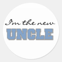 I'm the New Uncle Round Sticker