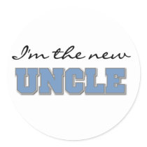 I'm the New Uncle Round Sticker