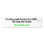 I'm the proud Parent of a Celiac!We beat the Gr... Bumper Sticker