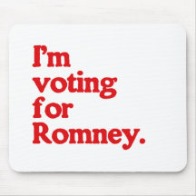 I'M VOTING FOR ROMNEY MOUSEPAD