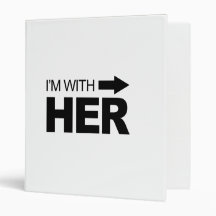 I'm with her (right) 3 ring binder