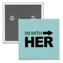 I'm with her (right) pin