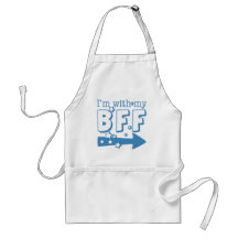 I'm With My BFF (right) Apron