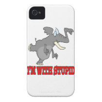 im with stupid funny pointing elephant case-mate iphone 4 case