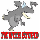 im with stupid funny pointing elephant photo cut outs