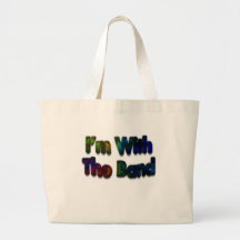 I'm With The Band Colourful Tote Bag