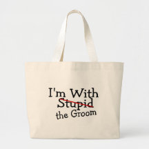 Im With The Groom Canvas Bags