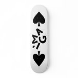 I'ma G "Spades" Deck (White) Skate Board