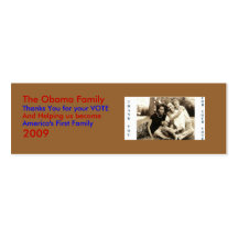 image0-6, The Obama Family, Thanks... - Customized Business Card