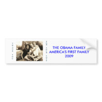 image0-6, THE OBAMA FAMILYAMERICA'S FIRST FAMIL... Bumper Stickers