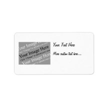 Image and Text Custom Address Labels