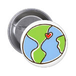 Image de la terre de planète ! badges avec agrafe