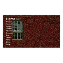 Image de lierre sur le mur de bâtiment avec la fen modèle de carte de visite