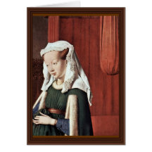 Image de mariage de mariage d'Arnolfini de Giovann Carte De Vœux