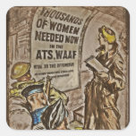Image de recrutement de WAAF Stickers Carrés