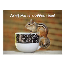 Image de tamia avec la tasse de café de Latte Cartes Postales