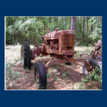 image de tracteur de ferme cartes postales