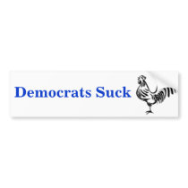 image, Democrats Suck Bumper Sticker