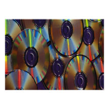 Image des disques compacts cartons d'invitation