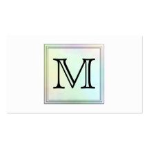Image faite sur commande imprimée de monogramme. A Cartes De Visite Professionnelles