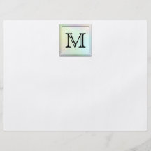 Image faite sur commande imprimée de monogramme. A Tract Customisé