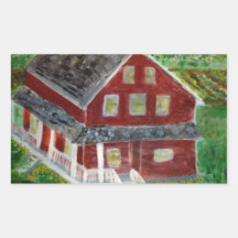 image.jpeg Dutch-American Farmhouse-Freeing Slaves Rechthoekige Stickers