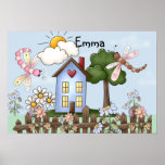 Image mignonne d'art de campagnards affiche