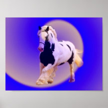 Image of a galloping horse print